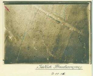 Foto des Geländes südlich von Bouchavesnes (Luftbild)