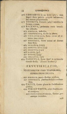 Fructificatio, Vegetabilium Pars Temporaria, Generationi Dictata