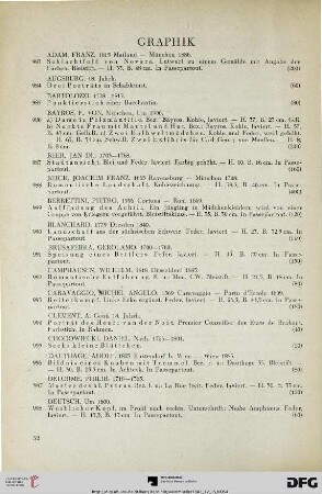 Graphik (Nr. 983-1099)