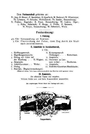 Festordnung