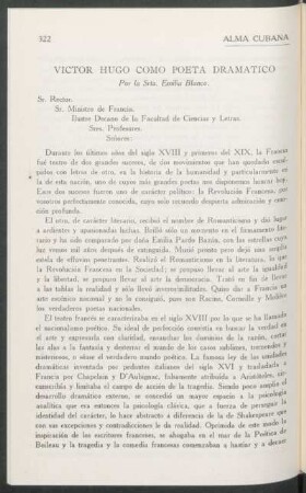 Victor Hugo como poeta dramático