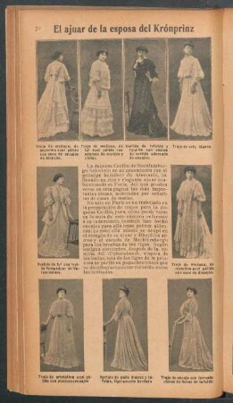 El ajuar de la esposa del Krónprinz