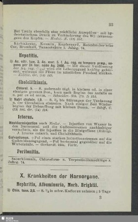 X. Krankheiten der Harnorgane