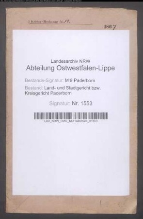 Erblasser: Rohlfing, Louise, geb. Altenburg: