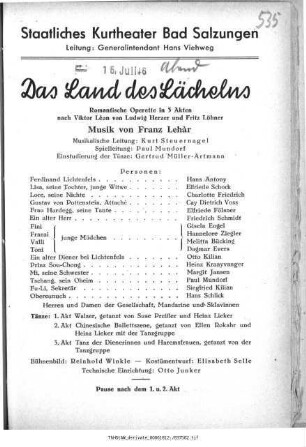 Das Land des Lächelns