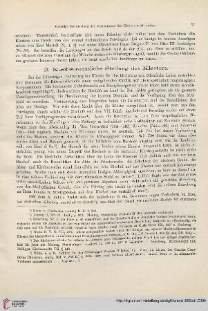 2: Kirchenrechtliche Stellung des Klosters