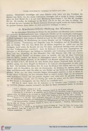2: Kirchenrechtliche Stellung des Klosters