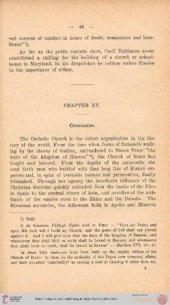 Chapter XV: Conclusion