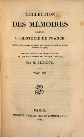 Collection des mémoires relatifs à l'histoire de France. 12, Négociations du président Jeannin, T. II