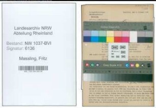 Entnazifizierung Fritz Massling , geb. 12.06.1901 (Milchhaendler)