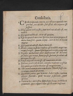 Consectaria.
