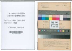 Entnazifizierung Wilhelm Osthues , geb. 11.05.1889 (Angestellter)