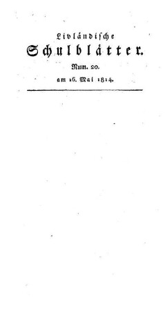 Bruchstücke zur ältern Schul-Geschichte von Kurland : [38.]