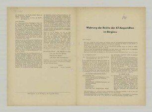 "Wahrung der Rechte der AT-Angestellten im Bergbau"