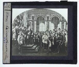 Werner, Kaiserproklamation im Spiegelsaal von Versailles am 18. Januar 1871 (Friedrichsruh)