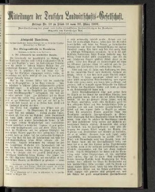 Beilage Nr. 12 zu Stück 12 vom 22. März 1902.