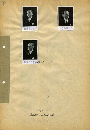 Portraitserie Adolf Sauheitl