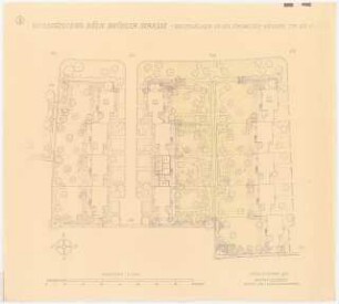 Gartenanlage Brühler Straße (Wohnungen für Belgische Besatzungsangehörige), Köln: Gartenanlagen an den Einfamilienhäusern Typ XK: Grundriss 1:200