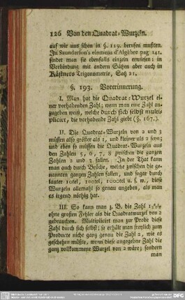 Von den Quadrat-Wurzeln