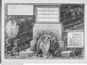 Trofeo o sia Magnifica Colonna Coclide ..., Die Säule des Antoninus Pius, Basis, Basis und Schaft der Säule des Antoninus Pius und verschiedene Fragmente