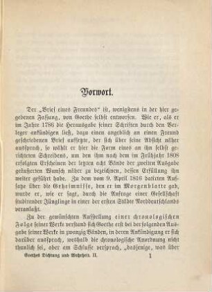 Goethes Dichtung und Wahrheit, 2. Theil. Erläuterung