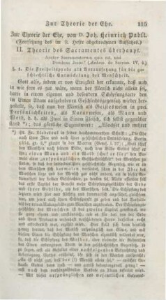 115-182 Zur Theorie der Ehe (Fortsetzung des im 9. Hefte abgebrochenen Aufsatzes)