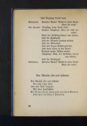 Als Daphne krank war.