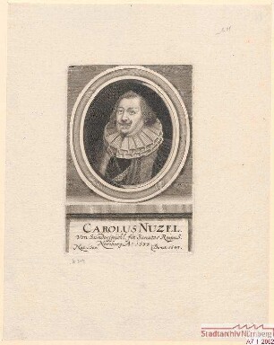 Karl (auch Hans Carl) Nützel, Ratsherr; geb. 1600; gest. 1643