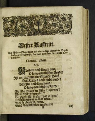 [Erster Aufftritt - Dreyzehender Aufftritt]