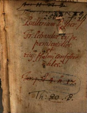 Psalterium Davidis et hymni pro officio divino