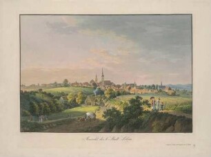 Stadtansicht von Löbau in der Oberlausitz