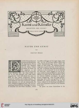 Natur und Kunst
