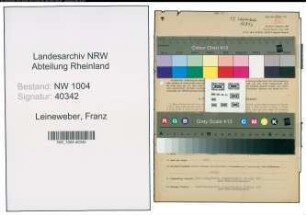 Entnazifizierung Franz Leineweber , geb. 02.10.1901 (Angestellter)