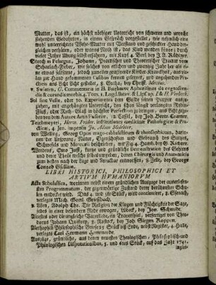 Libri Historici, Philosophici Et Artivm Hvmaniorvm.
