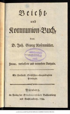 Beicht- und Kommunion-Buch