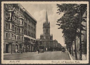 Ansichtskarte Jerusalemer Kirche, Lindenstraße