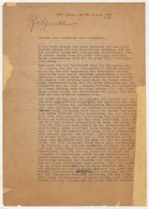 Brief an Hans Pfitzner : 28.08.1946