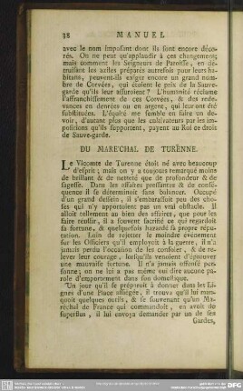 Du Maréchal De Turenne