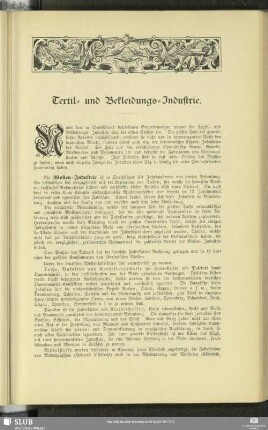 Textil- und Bekleidungs-Industrie