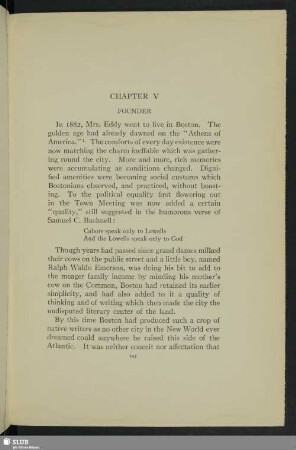 Chapter V. Founder