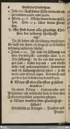 9. Wozu werden seine glaubige gesalbet?