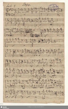 Beylage. Recit[ativo] 1) / Recit[ativo] 2)