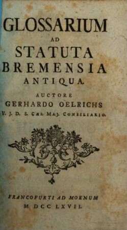 Glossarium ad statuta Bremensia antiqua