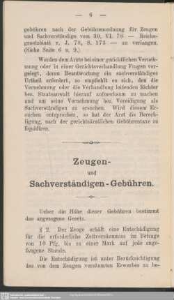 Zeugen- und Sachverständigen-Gebühren