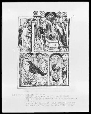 Goslarer Evangeliar: fol. 69r Erstes Titelbild zum Lukasevangelium