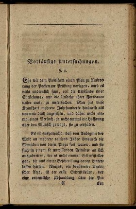 Vorläufige Untersuchungen. [ Erster Theil.]
