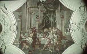 Deckenbild im Langhaus: Abendmahl