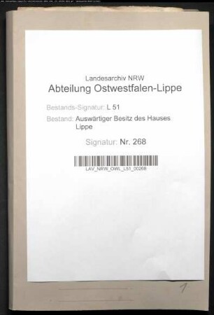 Korrespondenzen der Herrschaft Vianen, v.a. an Simon Henrich zur Lippe