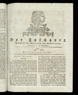 No. 45 - 14. April 1821