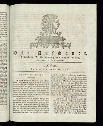No. 45 - 14. April 1821